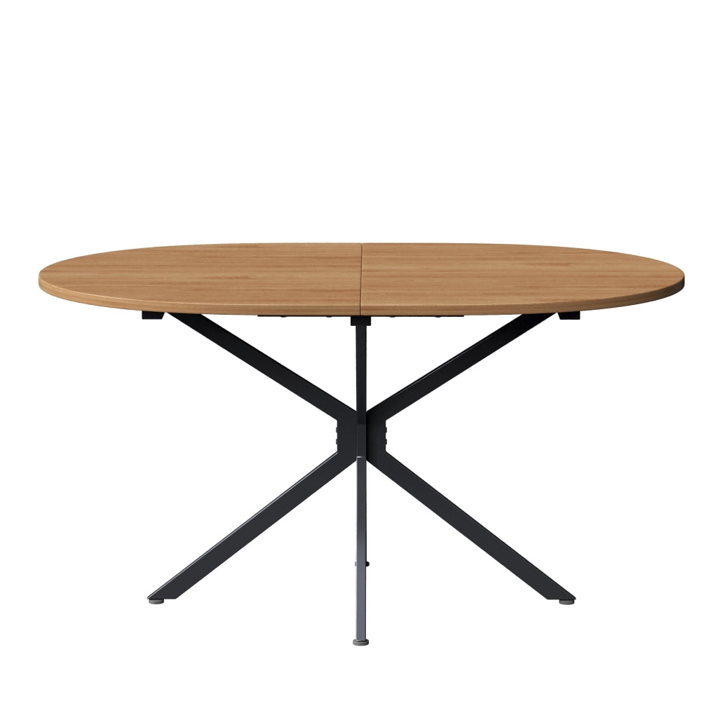 Tavolo da pranzo 120x80x75.5 cm in MDF; per 4-6 persone; naturale