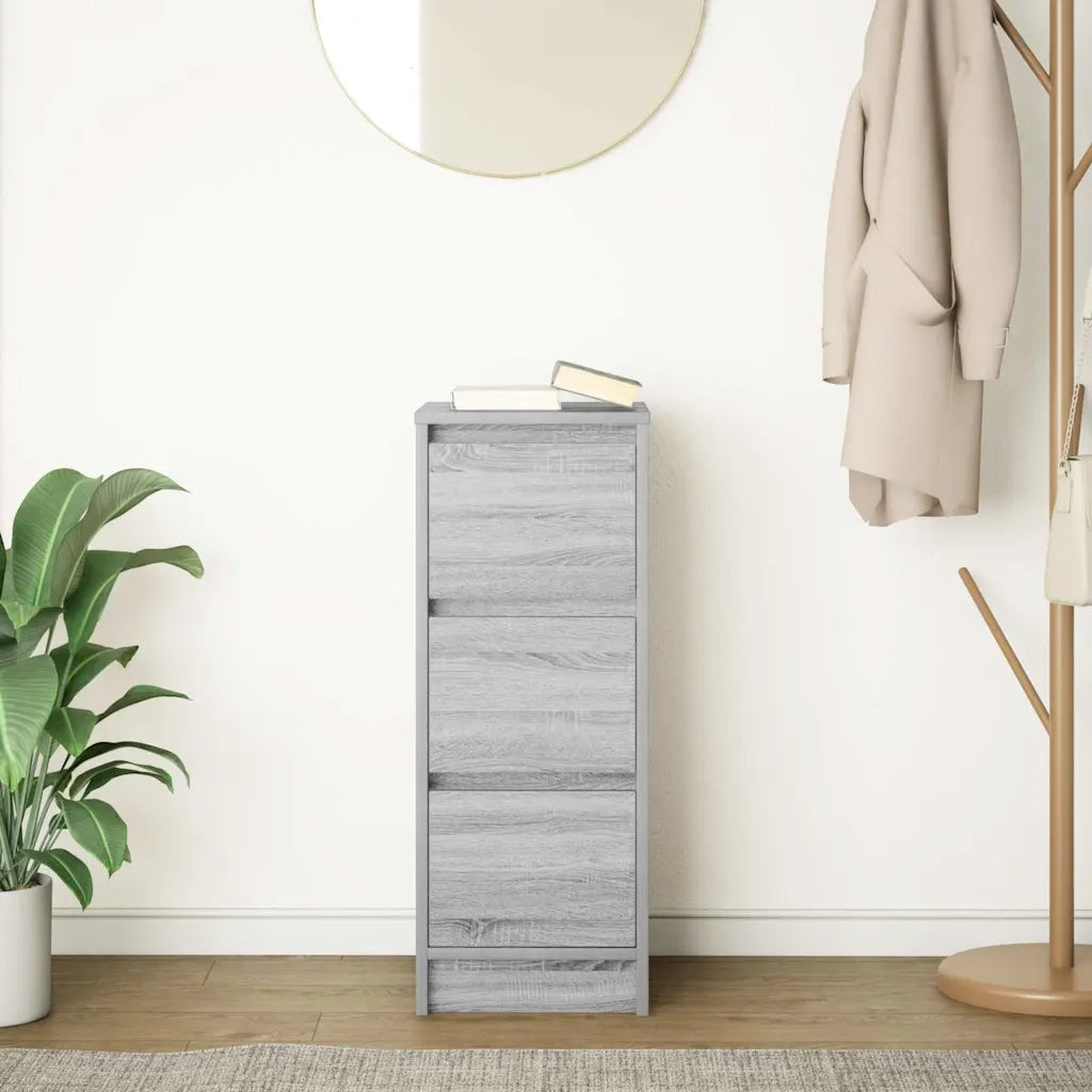 Credenza Grigio Sonoma 29,5x34x76 cm in Legno Multistrato 861639