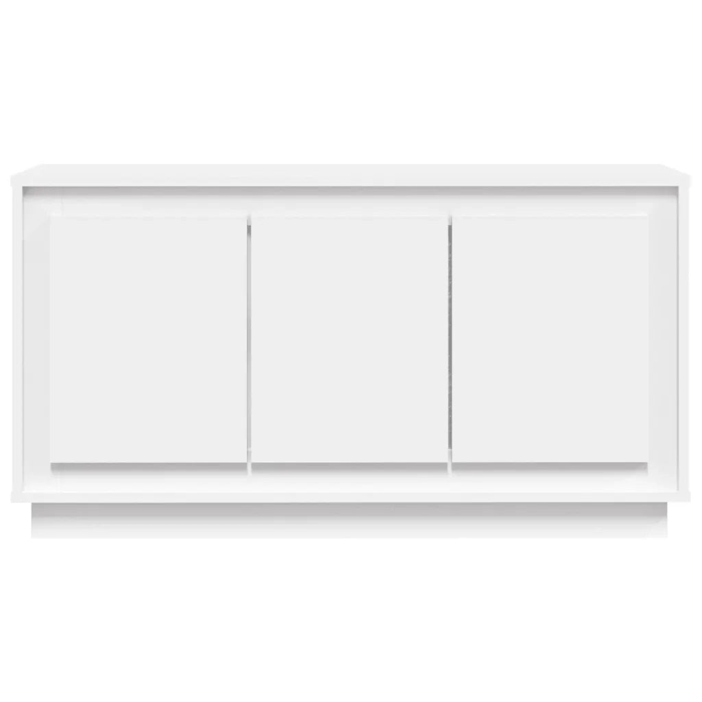 Credenza-Buffet-Armadio da cucina Bianca 102x35x55 cm in Legno Multistrato