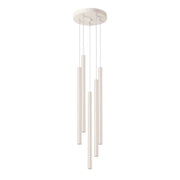 Lampada a sospensione moderna beige Ø25 5 luci VELINO