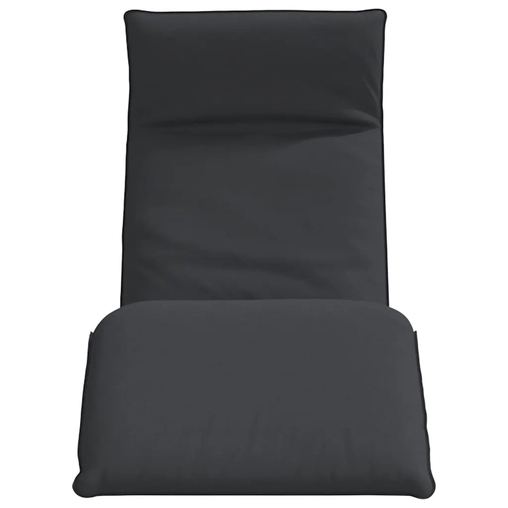 Lettino Pieghevole Nero 175x54x8,5 cm in Tessuto Oxford 4019753
