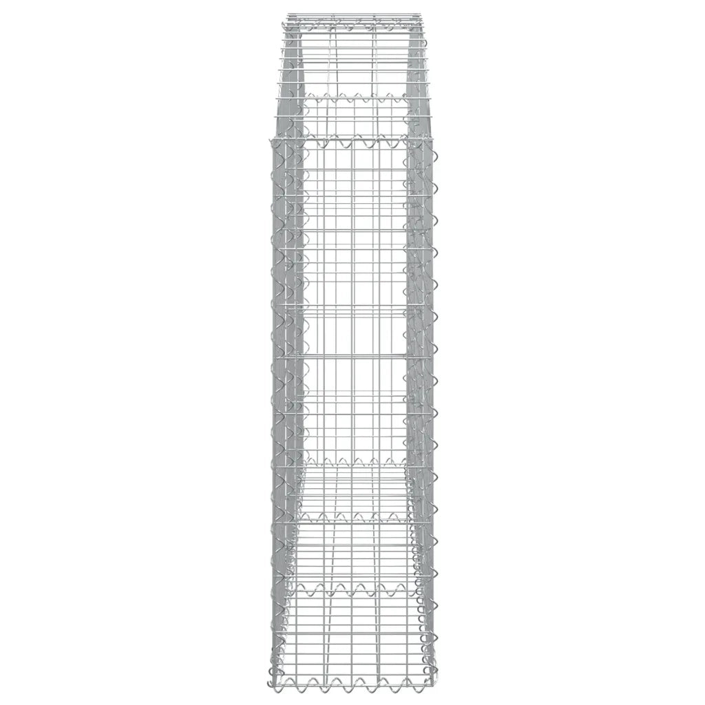 Cesto Gabbione ad Arco 150x30x100/120 cm Ferro Zincato 153445