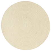 Tovagliette 4 pz Naturale Neutro 38 cm Rotonde in Cotone 133842