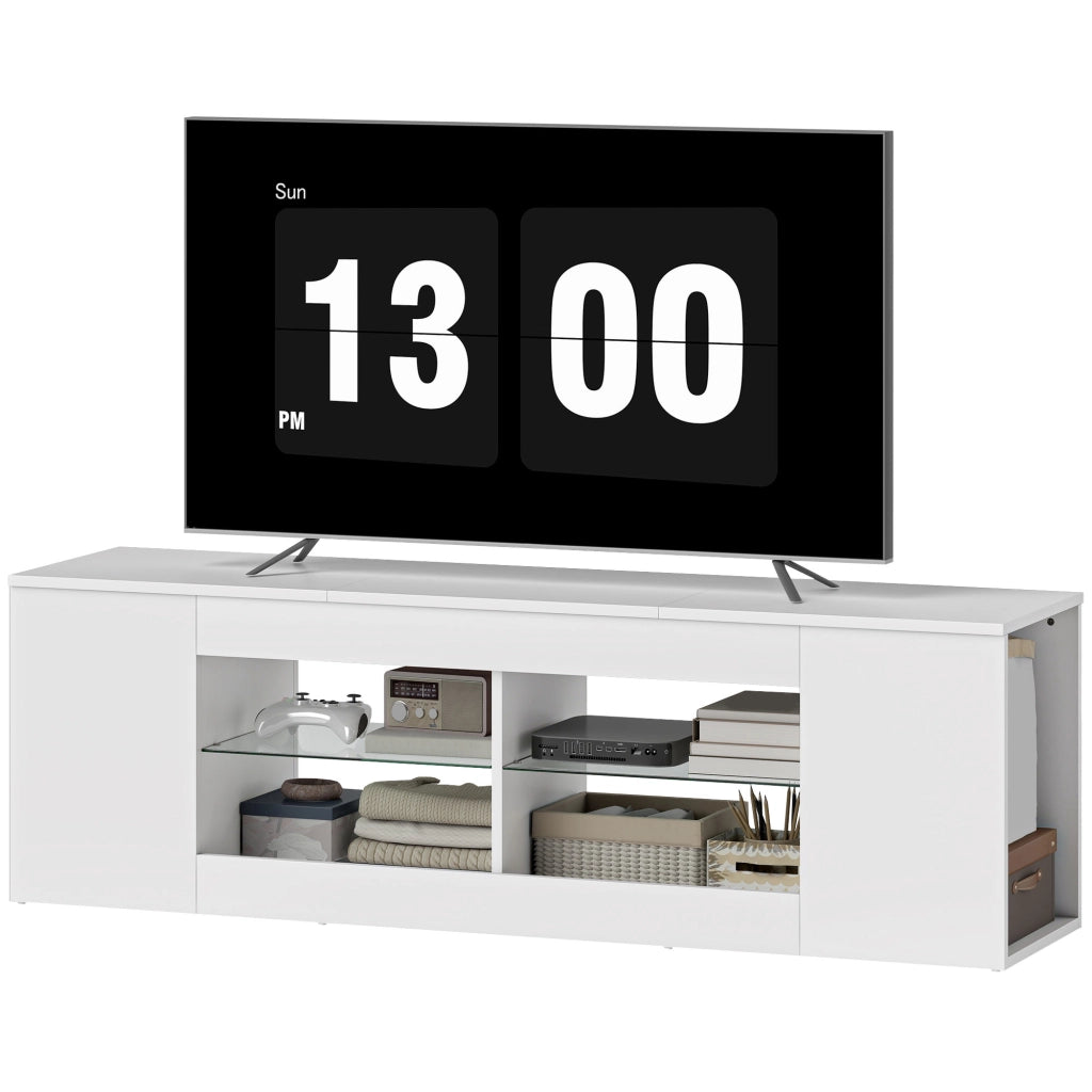 Mobile TV ¨C zephmum ¨C Bianco, Multistrato, 140 cm