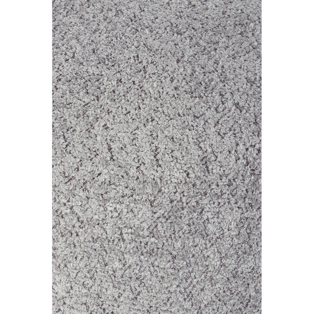 Sgabello imbottito in tessuto bouclé con gambe in legno - SIENNA