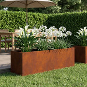 Vaso da giardino Ruggine 100 x 30 x 30 cm Acciaio Corten 8005230