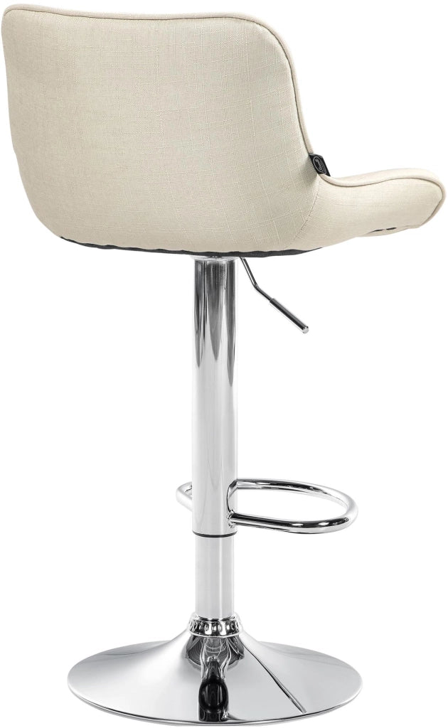 2er Set Barhocker Vonore Stoff chrom