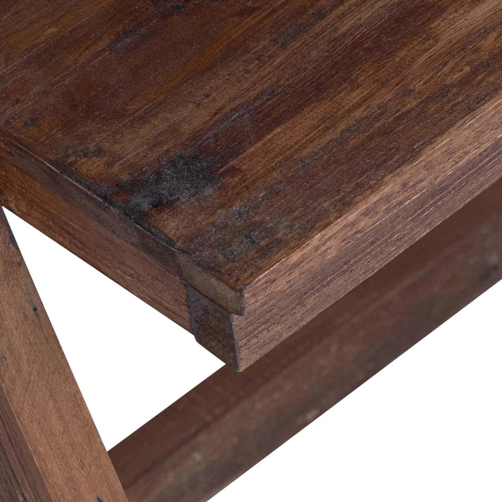 Scrivania Marrone 90 x 50 x 103 cm Legno Recuperato Massello 42012401