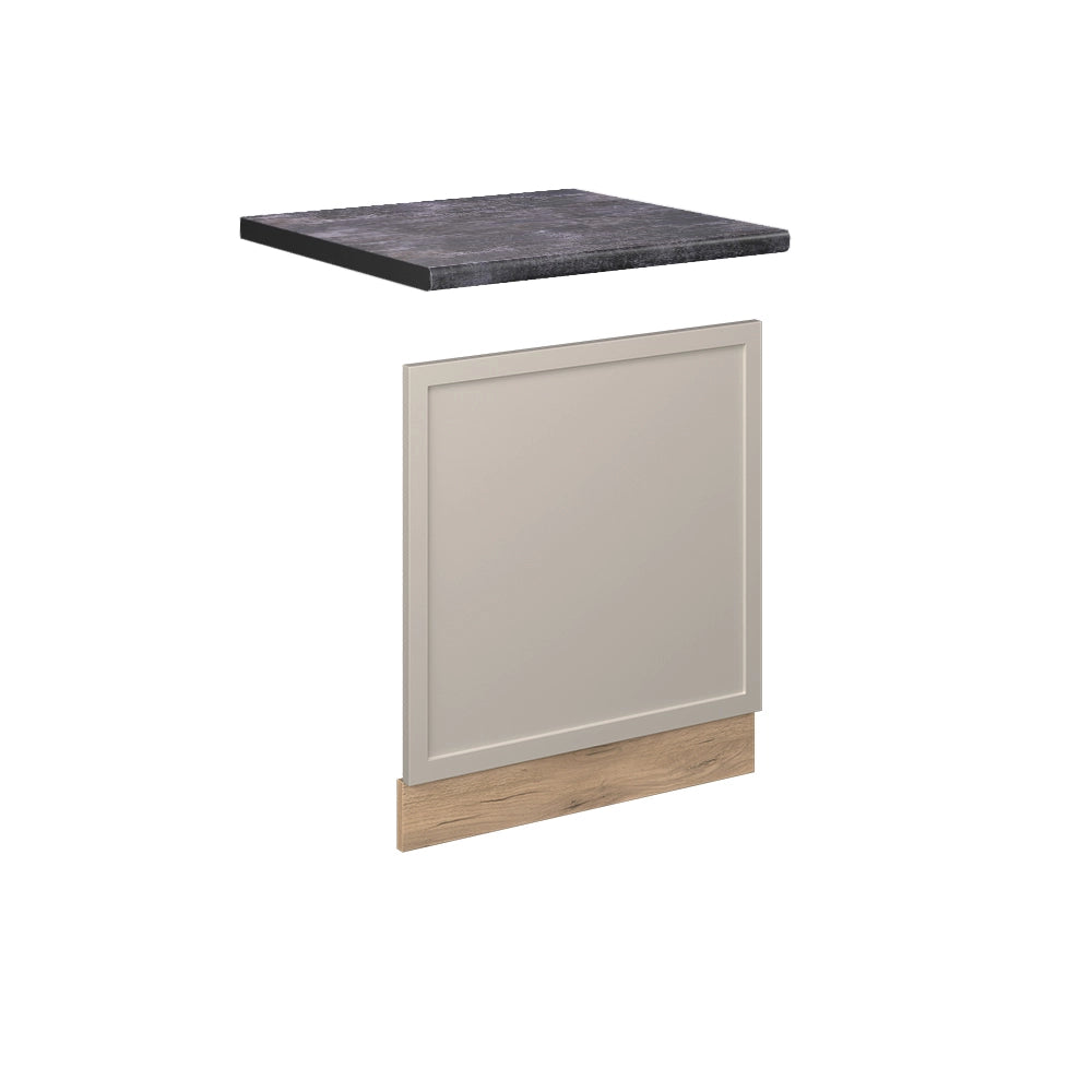 Pannello frontale Fame-Line GrigioBeige/Rovere dorato 60 cm, PL Antracite Vicco