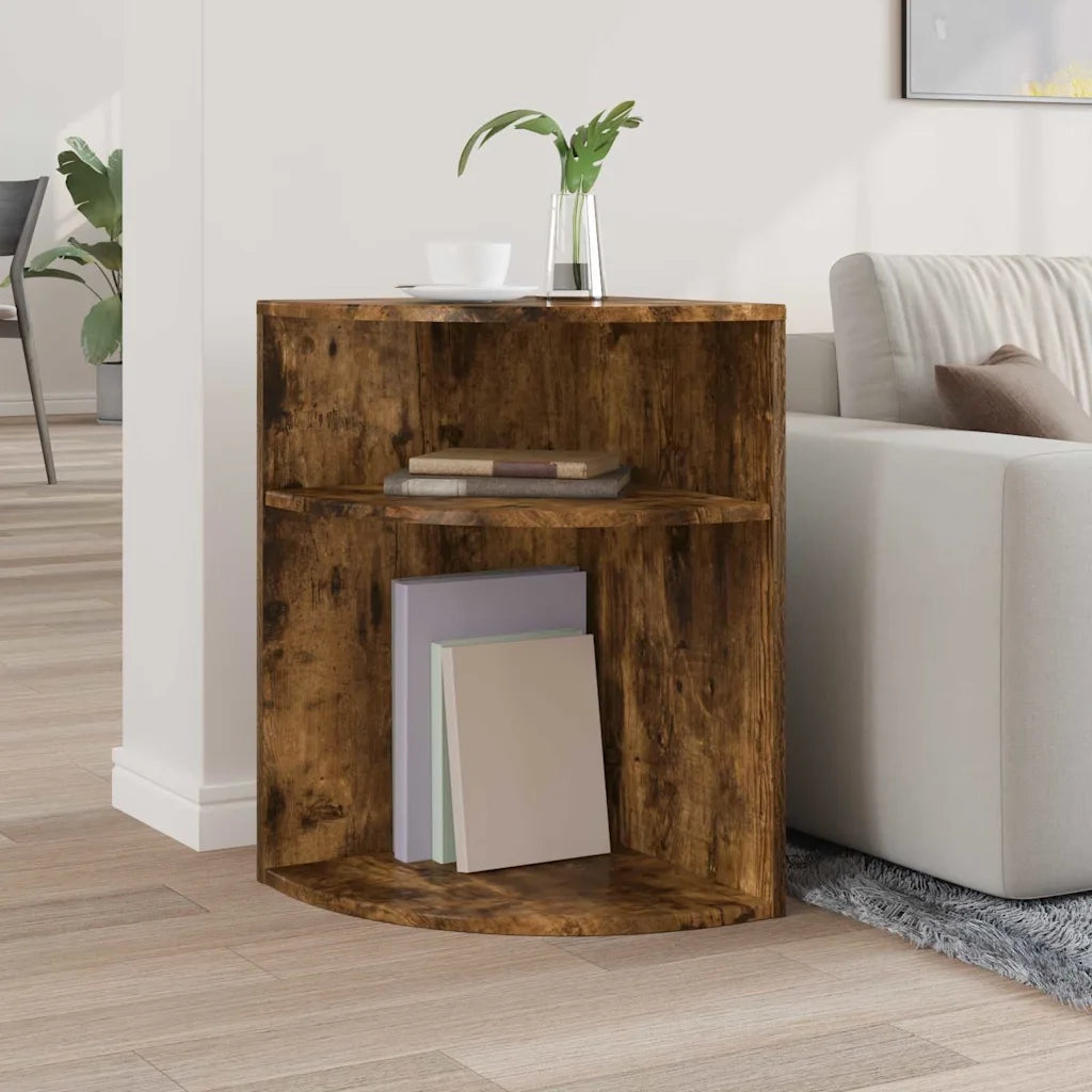 Tavolino Rovere fumé 39,7 x 39,7 x 60 cm Legno multistrato