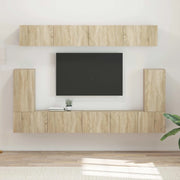 Set mobile TV 5 pcs Rovere Sonoma Legno multistrato 3409089