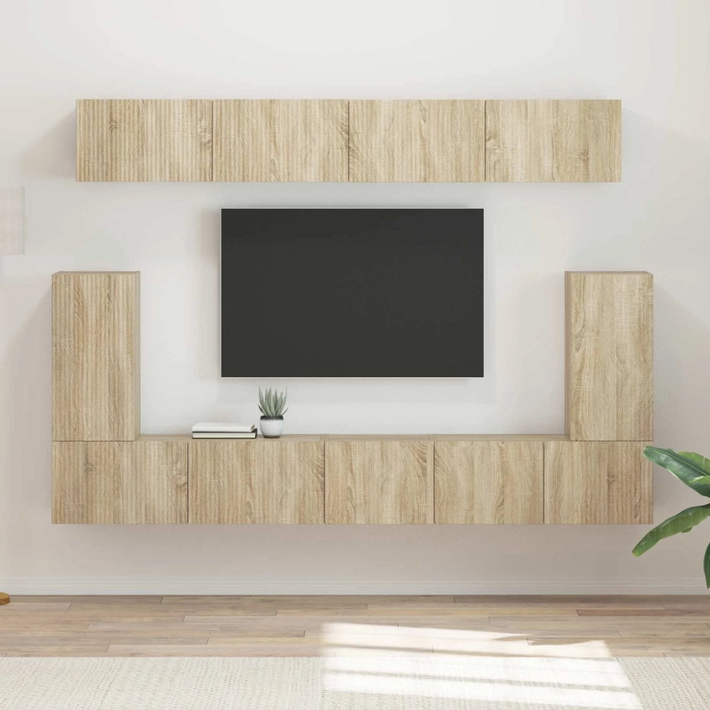 Set mobile TV 5 pcs Rovere Sonoma Legno multistrato 3409089