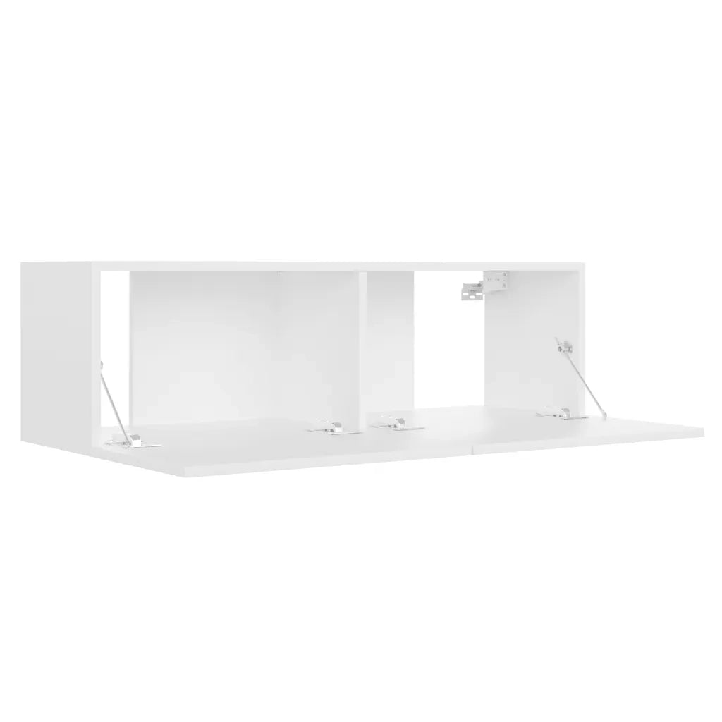 Mobile Porta TV Bianco 100x30x30 cm in Legno Multistrato 801481