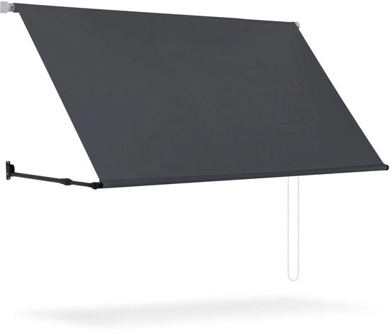 Tendina per Zonizzazione con Schermo di Protezione a Catenaria – Balcone e Finestra 200x150 cm Antracite