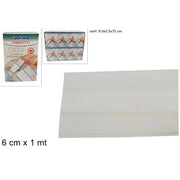 Trade Shop - Set 2 Confezioni Cerotto Cerotti Striscia Garza Medicazione Traspirante 6cmx1mt -