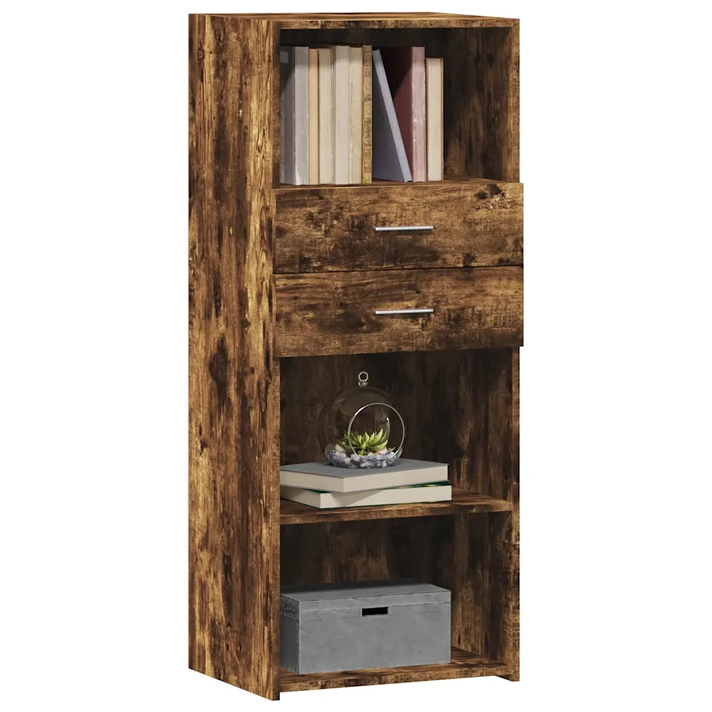 Credenza Rovere Fumo 50x42,5x124 cm in Legno Multistrato