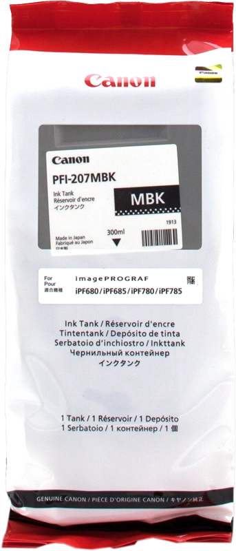 Canon Large Format Canon PFI-207 MBK Cartucce opaco nero