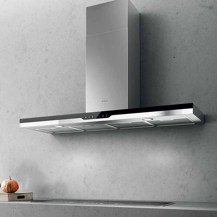 Elica Top Sense IXBL-A-60 Cappa aspirante a isola, Nero, Acciaio inossidabile Classe A