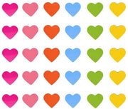 120 pezzi di magneti a forma di cuore per frigorifero, piccoli magneti per lavagna, premi per la scuola, doni per festa per casa, ufficio e scuola (rosso, arancione, giallo, verde, blu, rosa)