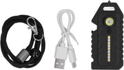 Lanterna multifunzionale con cinturino, apripetalo, illuminazione di emergenza con suono acustico e modalità di illuminazione - Luce bianca, rossa, blu - Cinturino