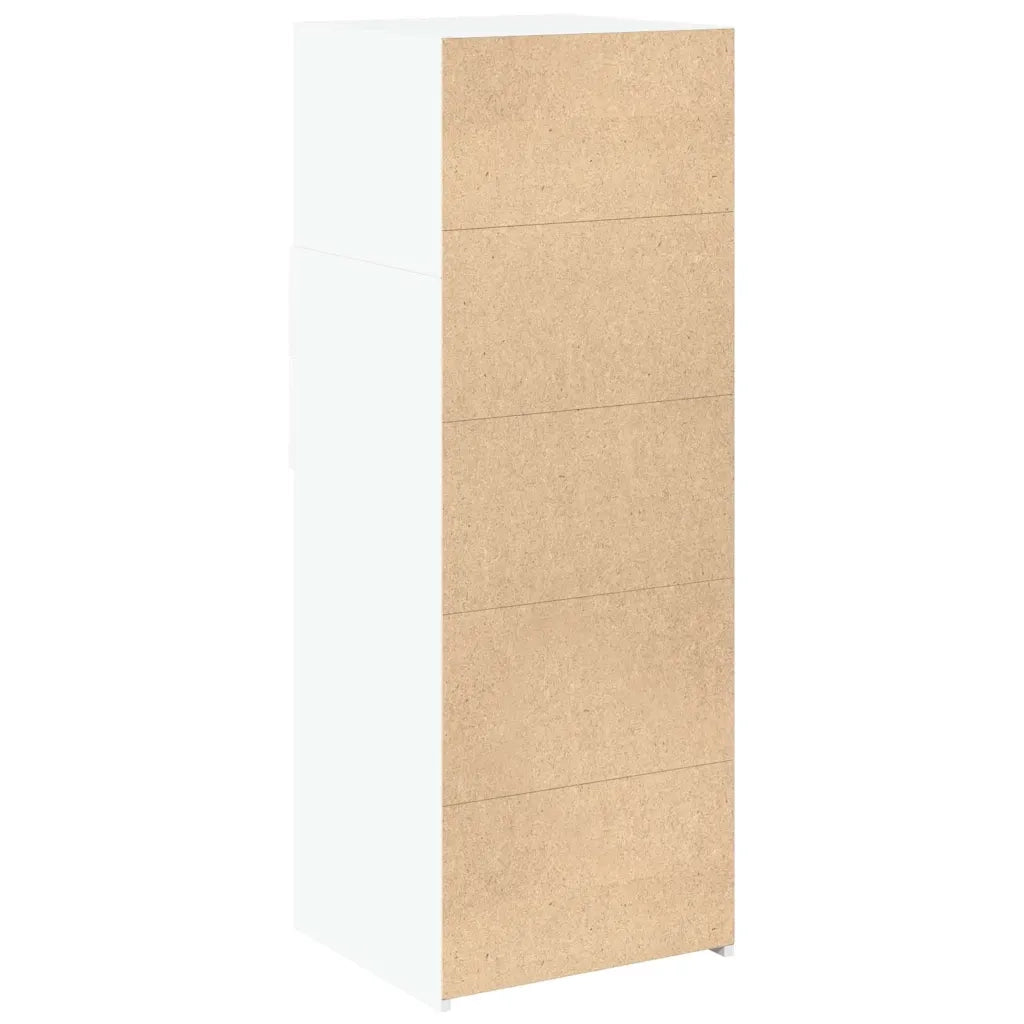 vidaXL Credenza Bianca 45x42,5x124 cm in Legno Multistrato