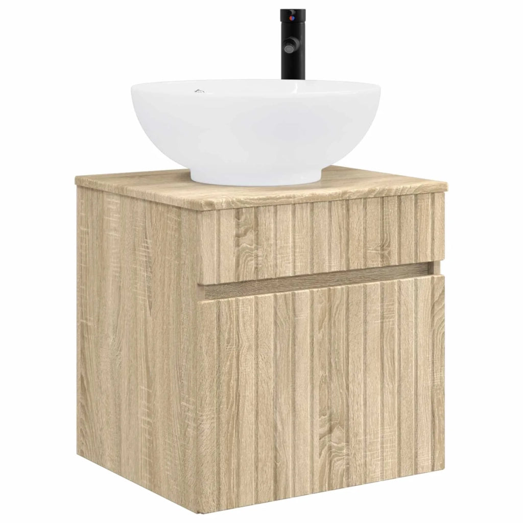 Mobile lavabo da parete Rovere Sonoma 49 x 44,5 x 66,5 cm 890604