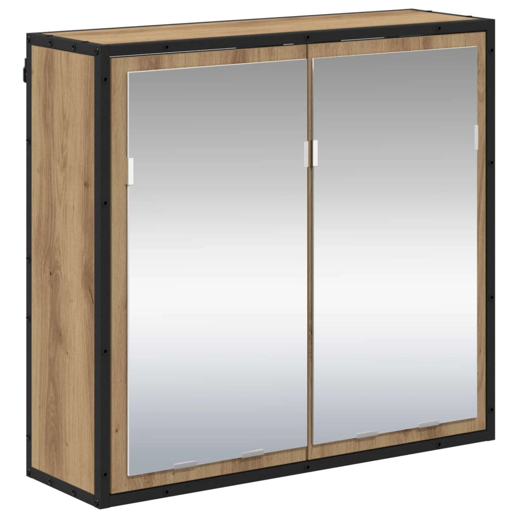 Set di mobili per il bagno con porta 3 pcs Rovere artigianale 3402394