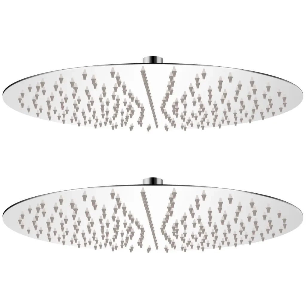 Soffione per Doccia a Pioggia 2 pz Acciaio Inossidabile Ã˜ 40 cm  cod mxl 48902