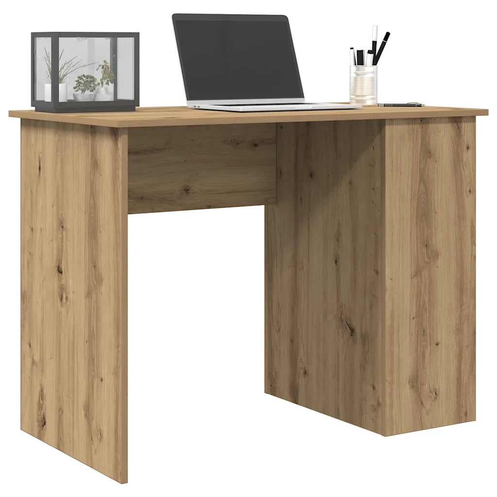 Scrivania Rovere Artigianale 100x55x75 cm in Legno Multistrato 855857