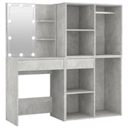 Toletta LED con 2 armadietti 60 x 40 x 140 cm legno ingegnerizzato grigio 02_0006297