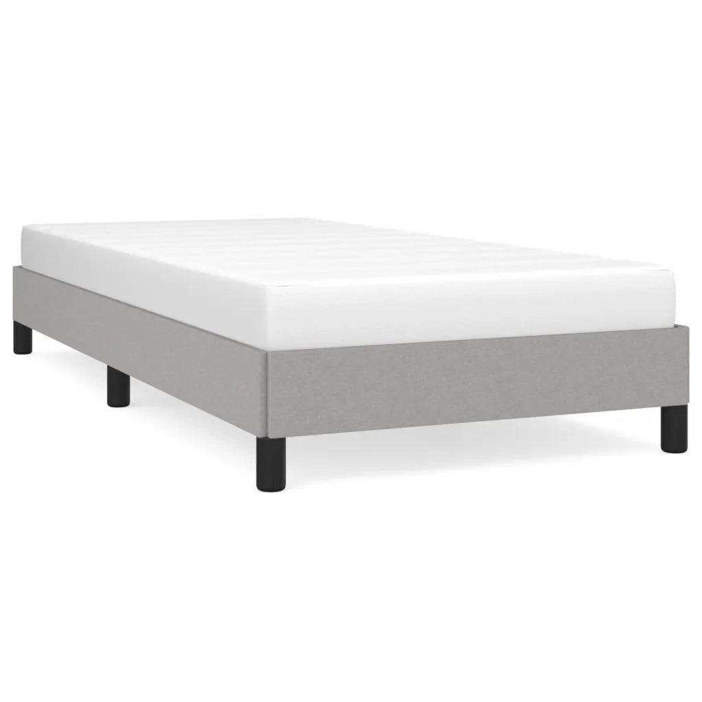 Giroletto senza Materasso-Struttura Letto Grigio Chiaro 90x190 cm Tessuto 366384