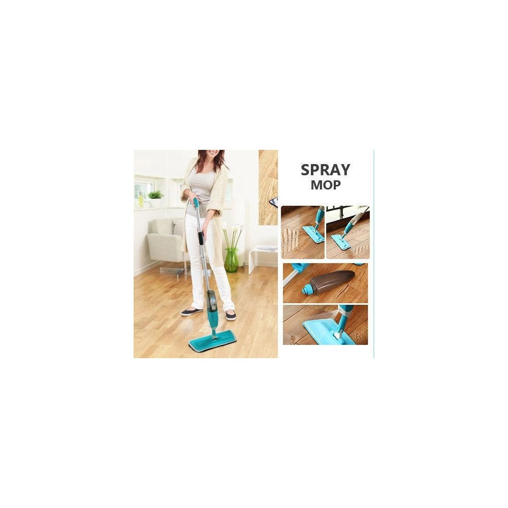 Trade Shop - Scopa Spray Mop Lava Asciuga Pavimenti Leggera Ceramica Marmo Parquet Healthy -