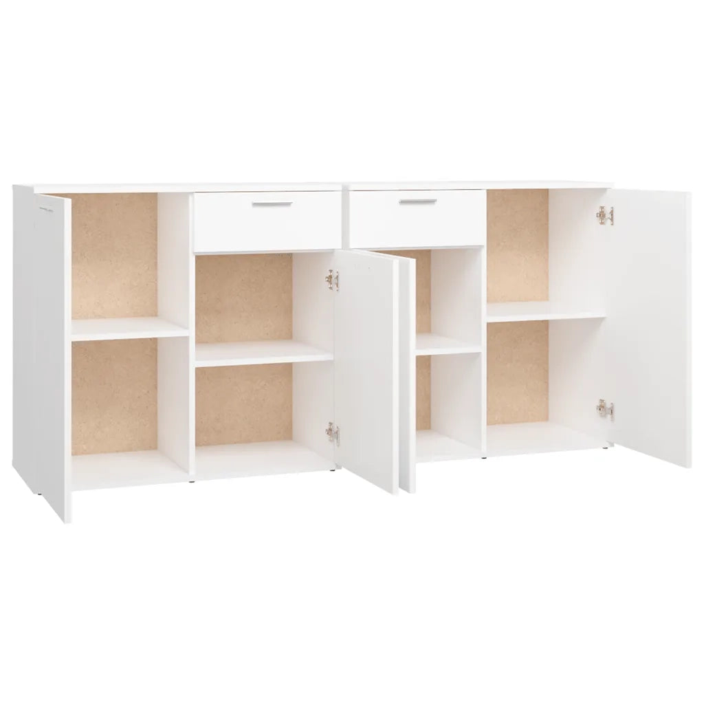 Credenza Bianca 160x36x75 cm in Legno Multistrato 3074927