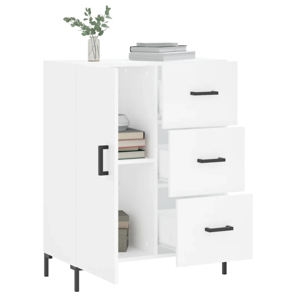 Credenza Bianca 69,5x34x90 cm in Legno Multistrato 827916