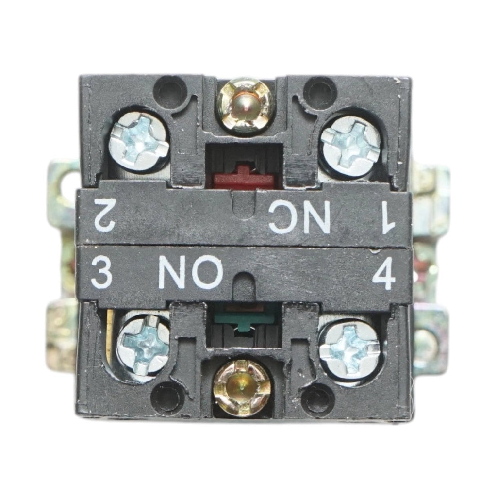 Selettore a 2 posizioni con ritenuta e indicatore di segnalazione LED verde 1NO+1NC, 220V, LAY5 Breckner Germany