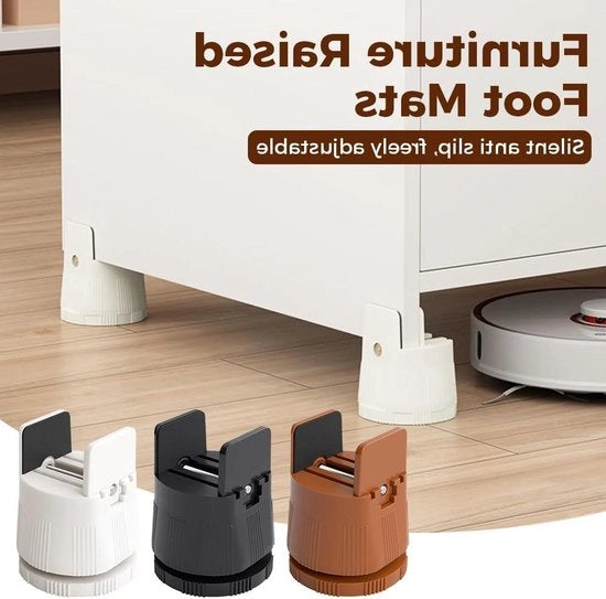 Verstelbare poten per meubel verhoge schroefklem 65 cm zware meubelverhogers per bank stoel - letto - meubelpoten per tavolo - poten per salotto - meubelpoten quadrati rotondi - supporta 38 cm