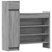 Scarpiera | Mobile per scarpe Grigio Sonoma 100,5x28x100 cm in Legno Multistrato