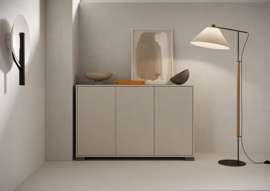 Madia 3 ante 130x40x83 cm cashmere - LUMINA