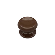 Pomolo fisso per porta SAGUATTI 866/80UB in alluminio marrone lucido