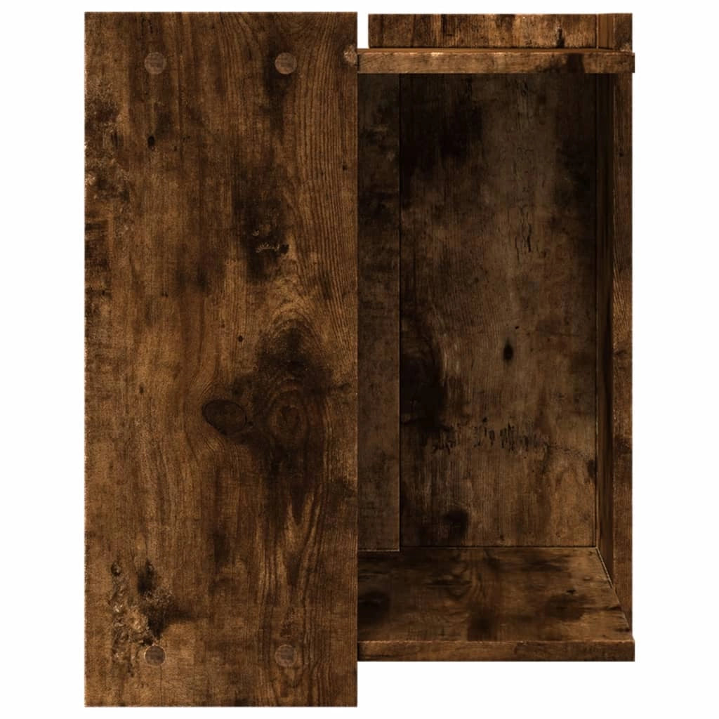 Mobiletto per lettiera per gatti in legno ingegnerizzato marrone 02_0043317