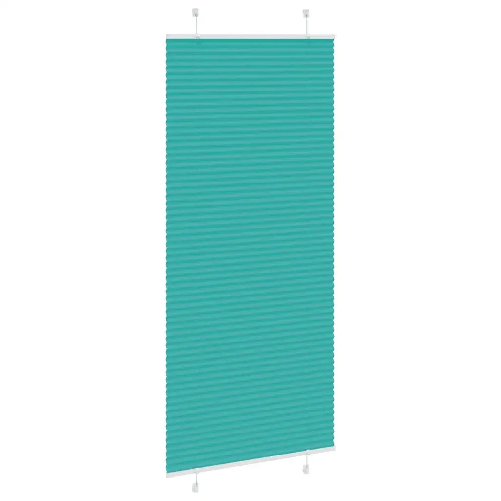 Tenda Plissettata Verde petrolio 100x200 cm Larghezza Tessuto 4015415