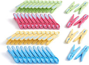 Wasknijpers a fiori (48 pezzi) - Blu, Giallo, Verde, Rosa