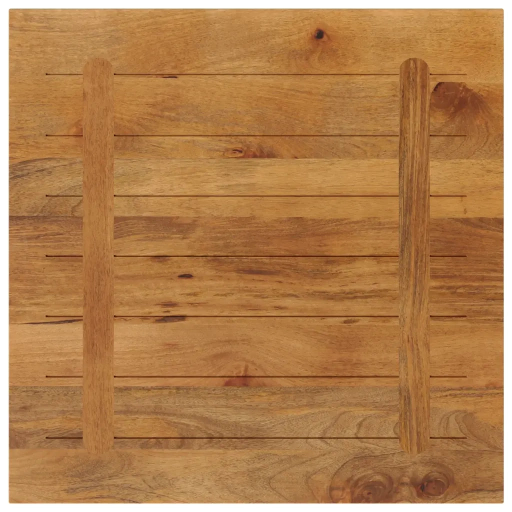 Piano per Tavolo 80x80x3,8 cm Quadrato Legno Massello di Pino 371675