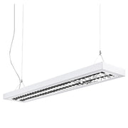 BILL EVO - Sospensione LED 58W 4000K CRI90 UGR19 - Lampada a sospensione in acciaio bianco - Rossini Group