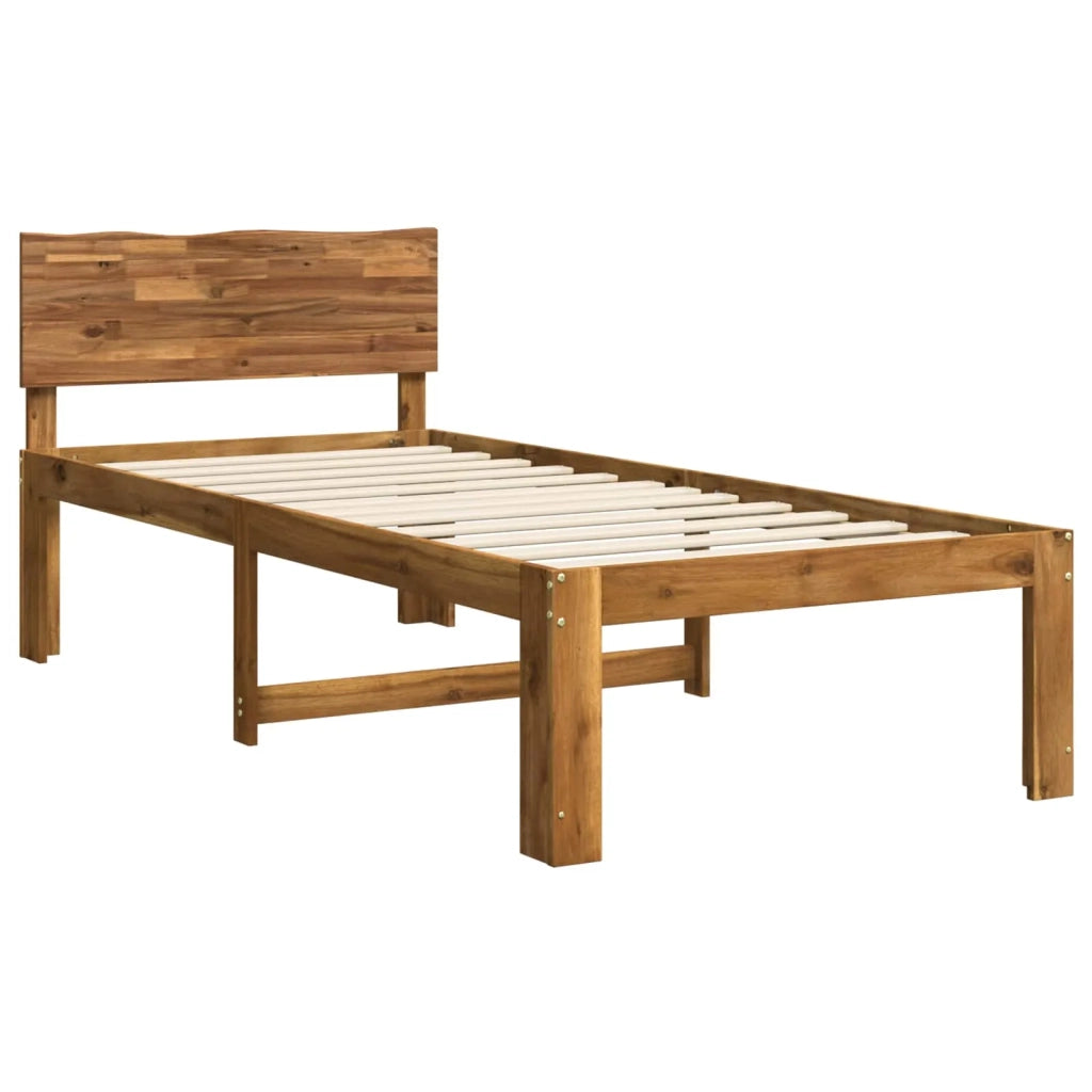 Letto Singolo con Testiera ROSTOCK Naturale 100 x 200 cm 903459