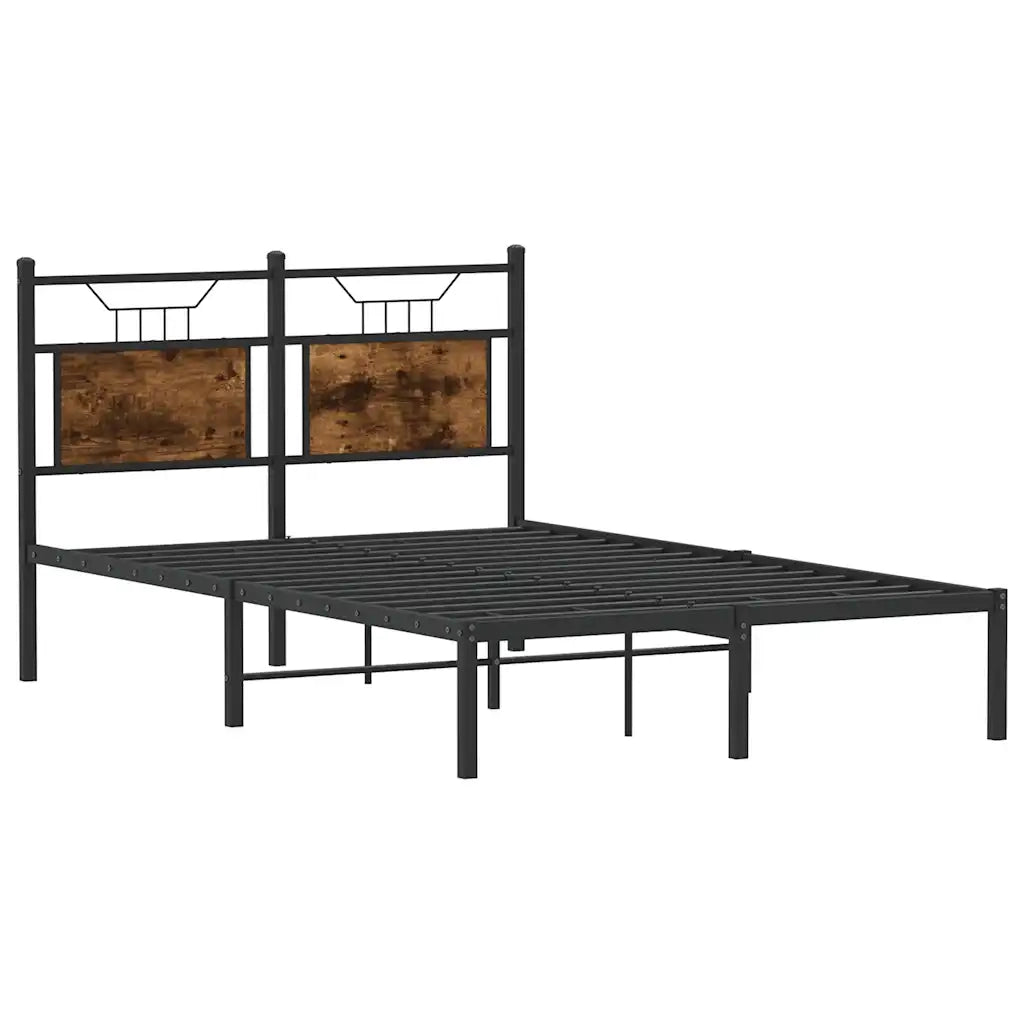 Giroletto senza Materasso Rovere Fumo 120x190 cm in Truciolato