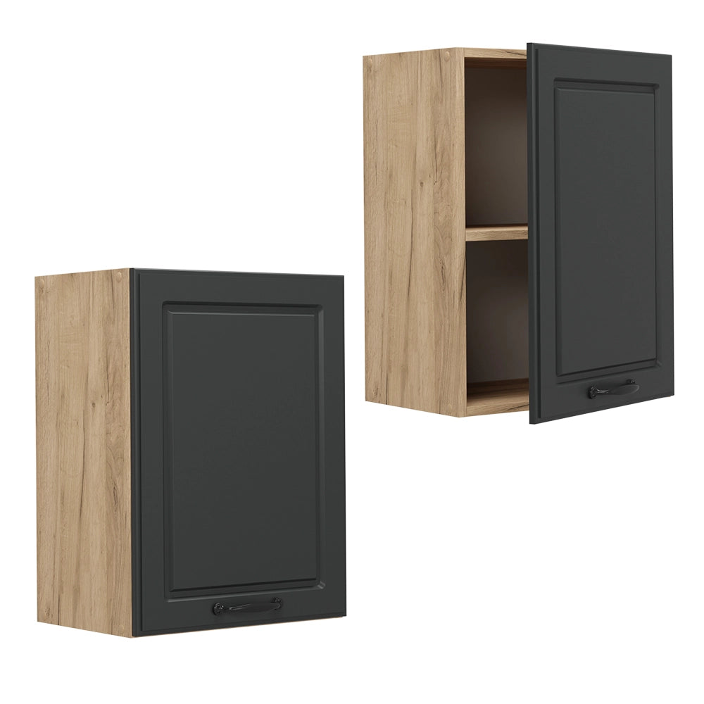 Pensile da cucina R-Line Antracite rustico/Rovere dorato 45 cm Vicco