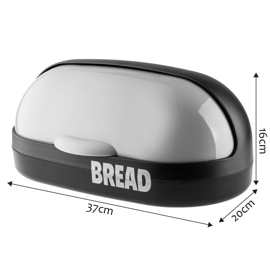 Contenitore per pane KADAX grande con coperchio, colore grigio, moderno.