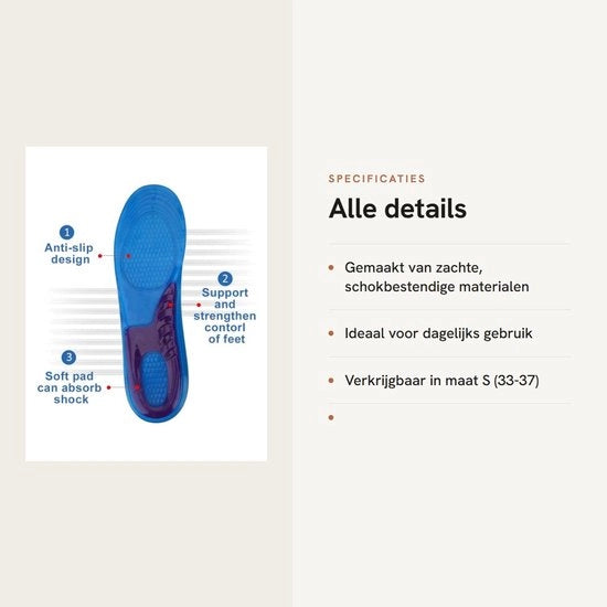 Inlegzoli Resistenti allo Shock - Inlegzoli per Donne - Inlegzoli con Gel - Inlegzoli per Fasciite Plantare - Inlegzoli Comfortevoli - 1 Paio - Copertura dei Piedi
