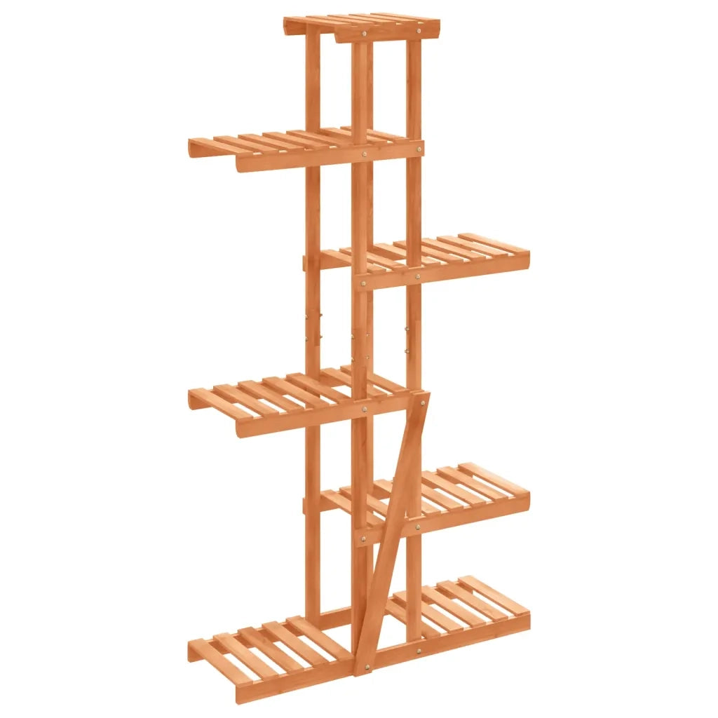 Portafiori-Supporto per Piante-Rastrelliera per Fiori 75x25x140,5 cm in Legno Massello di Abete 416798